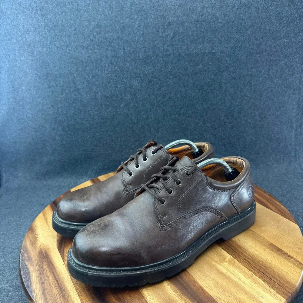 Timberland Leather Waterproof Brown Oxford Shoes Men's Size 11M 97008-6326